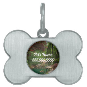 Peaceful Garden Pet ID Tag