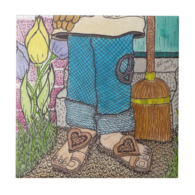 Peaceful Gardener Tile (Front)