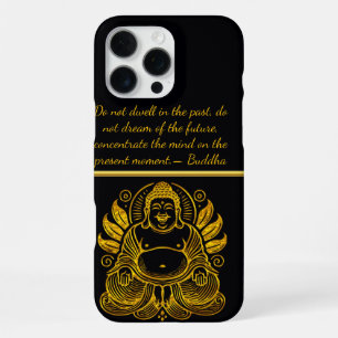 Peaceful Golden Buddha iPhone 16 Pro Max Case