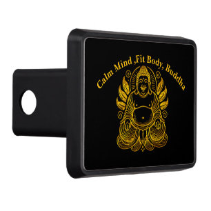Peaceful Golden Buddha  Trailer Hitch Cover