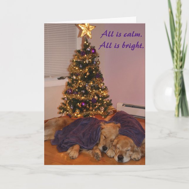 Peaceful Golden Retriever Holiday (Front)