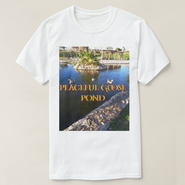 Peaceful Goose Pond T-Shirt (Design Front)