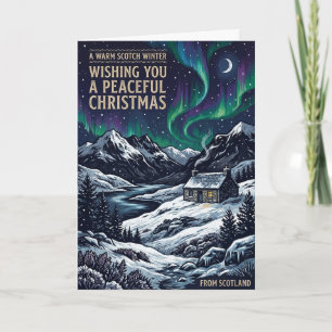 Peaceful Highland Christmas Landscape Card