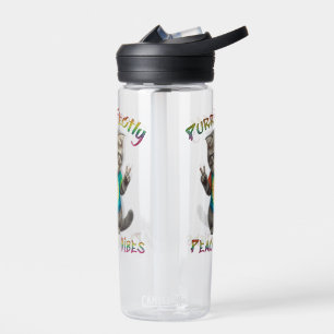 Peaceful Hippie Boho Kitten Vibes  Water Bottle