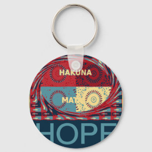 Peaceful Hope: A Calming Design Hakuna Matata Keychain