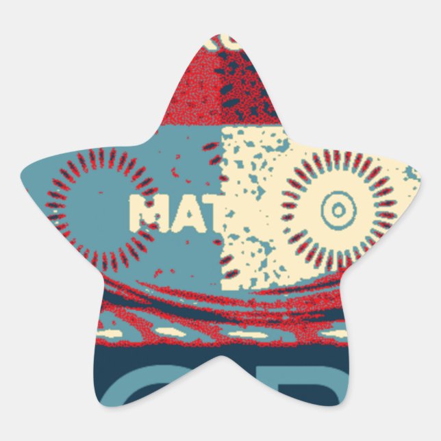 Peaceful Hope: A Calming Design Hakuna Matata Star Sticker (Front)