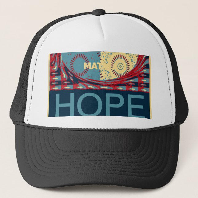 Peaceful Hope: A Calming Design Hakuna Matata Trucker Hat (Front)