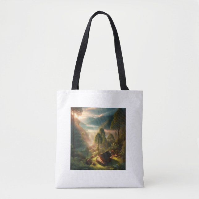 Peaceful Landscape Tote Bag (Front)