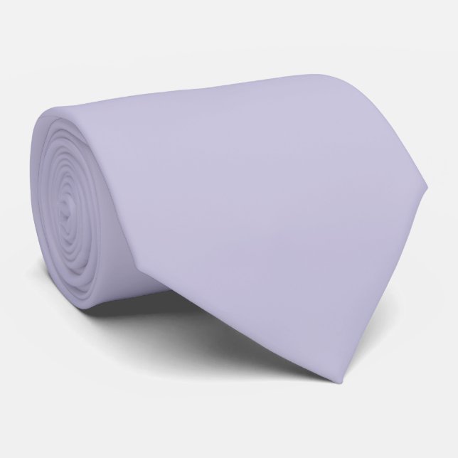 Peaceful Lilac Spring And Summer Solid Color Tie (Rolled)