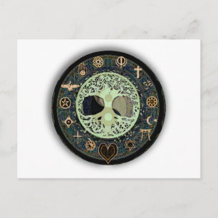 Peaceful Living Yin Yang Postcard