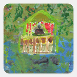 Peaceful mediation pavilion stickers