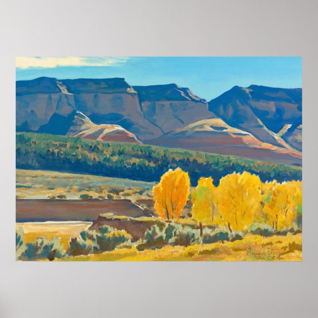 Peaceful Morning by Maynard Dixon Poster (Front)