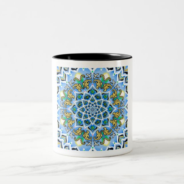 Peaceful Morning Two-Tone Coffee Mug (Center)