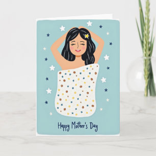 Peaceful Mothers Day Stars Art Card