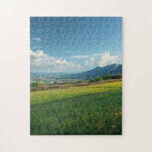 Peaceful Mountain Flowers Puzzle