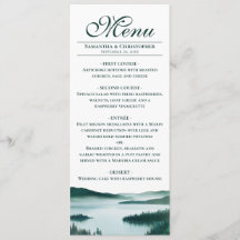 Peaceful Mountain Lake Elegant Rustic Wedding