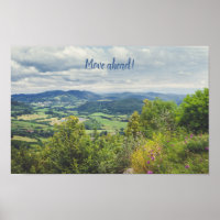 Peaceful mountain view