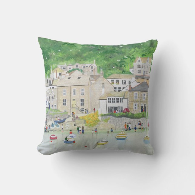 Peaceful Mousehole 1995 Throw Pillow (Front)