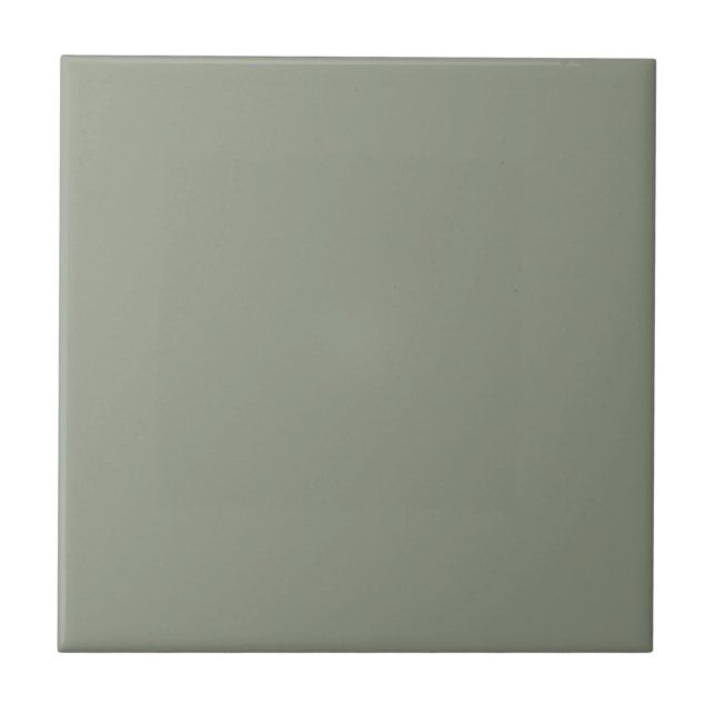 Peaceful Neutral Green Solid Colour SW 9129 Tile (Front)