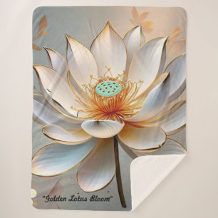 "Peaceful New Beginnings" Sherpa Blanket