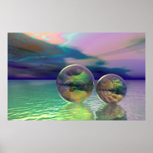 Peaceful ocean poster