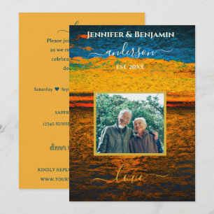 Peaceful Ocean Wedding Vow Renewal  Invitation