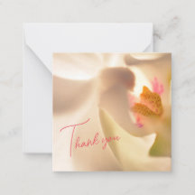 Peaceful Orchid Design Flat Note Card