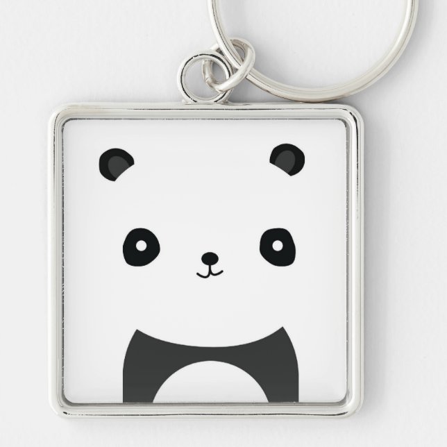 Peaceful Panda Keychain (Front)