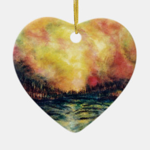 Peaceful Path Ceramic Ornament