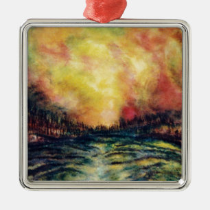 Peaceful Path Metal Ornament