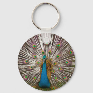 Peaceful Peacock Keychain