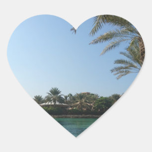Peaceful Place Heart Sticker