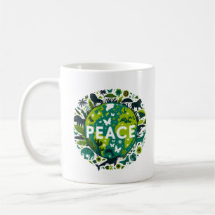 Peaceful Planet - Saving the Environment  Coffee Mug