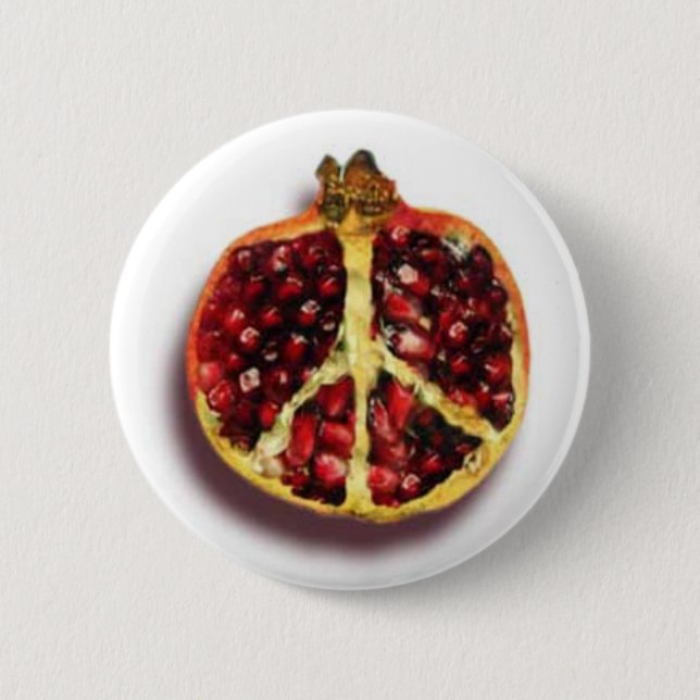 Peaceful Pomegranate Button (Front)