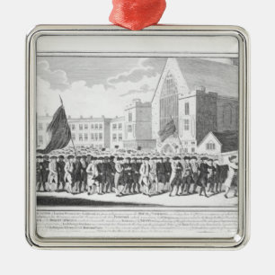 Peaceful Procession of the Members of Protestant Metal Ornament