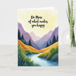 Peaceful River Birthday Card