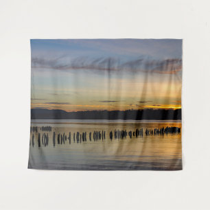 Peaceful River Scene Tapestry