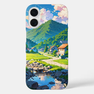 Peaceful River Village iPhone 16 Case