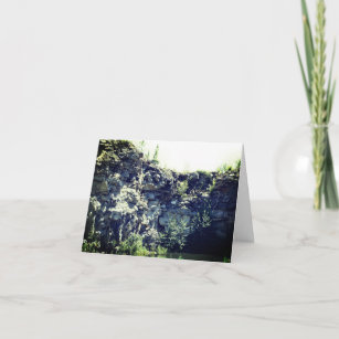 Peaceful Rock Quarry Nature Blank Note Card
