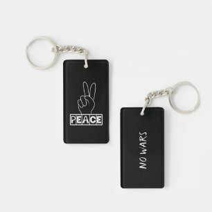 Peaceful sign keychain