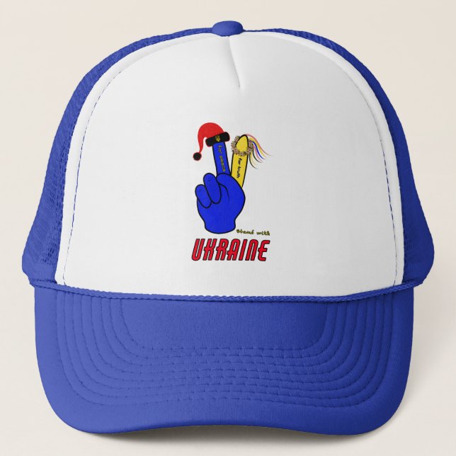 Peaceful sign trucker hat (Front)