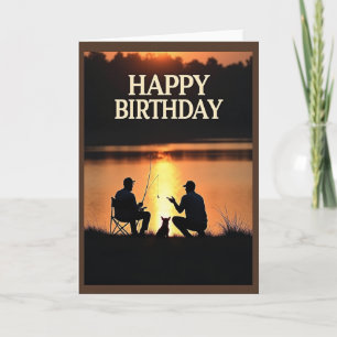 Peaceful Silhouette Birthday Card