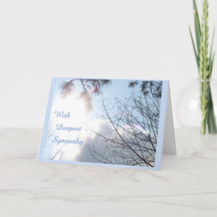 Peaceful Sky Sympathy Greeting Card