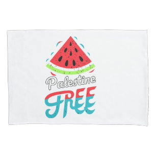 Peaceful Slices Watermelon Free Palestine - Suppor Pillowcase