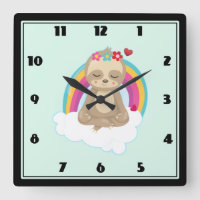 Peaceful Sloth Meditating Quietly on a Cloud
