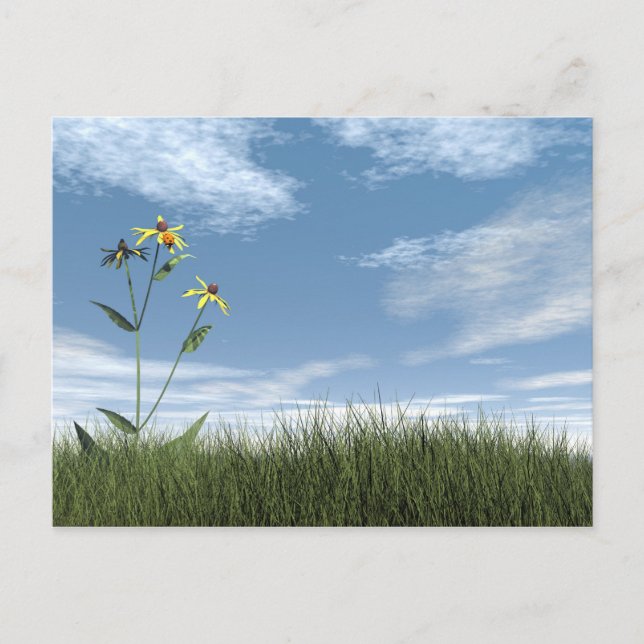 Peaceful stones - 3D render Postcard (Front)