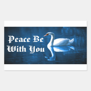 Peaceful Swan Sticker