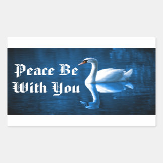 Peaceful Swan Sticker