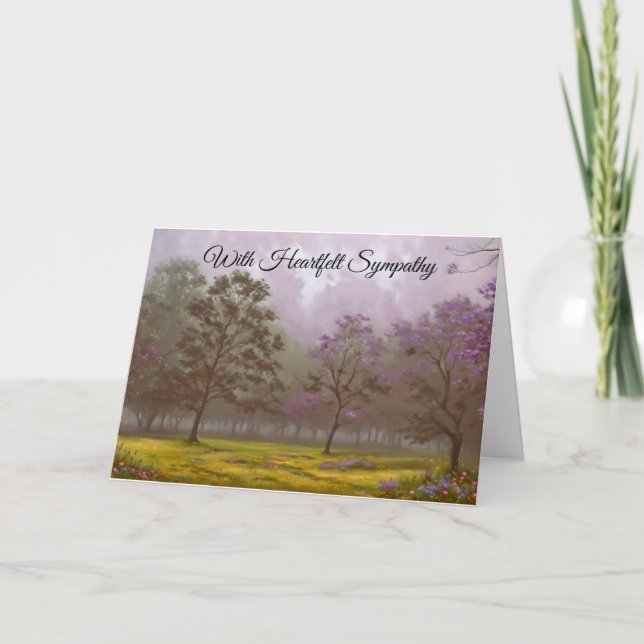 Peaceful Sympathy Faith Card (Front)