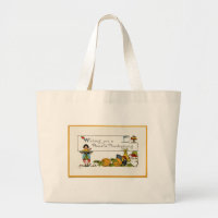 Peaceful Thanksgiving Jumbo Tote Bag
